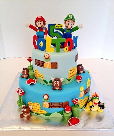 It's Mario and Luigi.  - Cake by Sweet cakes by Jessica 