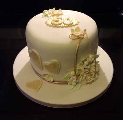 Golden wedding  - Cake by Jane-Simply Delicious