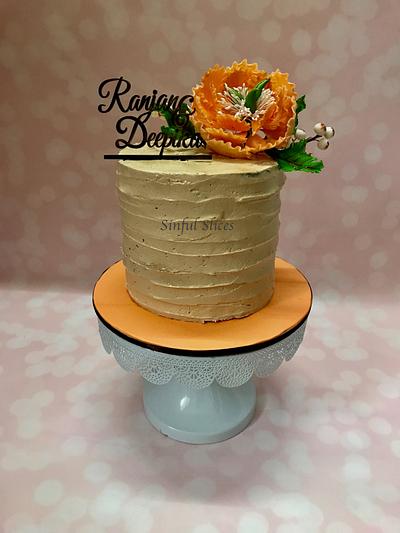 Ranjan-Deepika-WeddingCake - Cake by Nikita Nayak - Sinful Slices