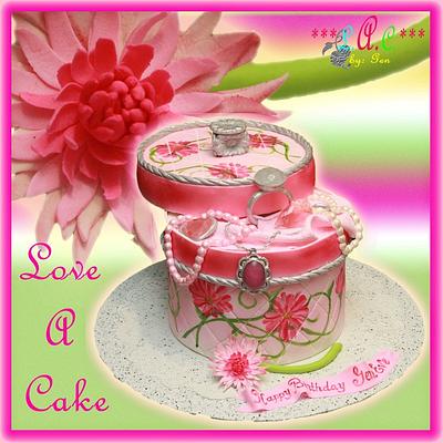 Jewels 'n Bloom-themed Jewelry Box Birthday Cake - Cake by genzLoveACake