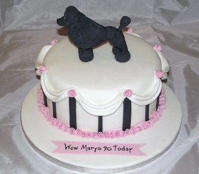 poodle - Cake by Cakey Barmy