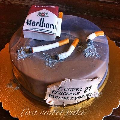 Cigarette cake - Cake by Elisabethf