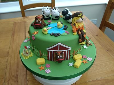 Farmyard Cake - Cake by Alison Barnes