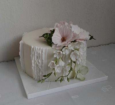 Wedding with flowers - Cake by Anka