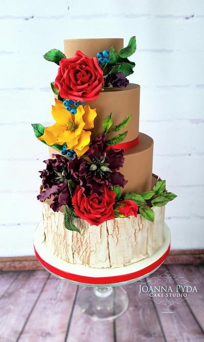 Flowers Cake - Cake by Joanna Pyda Cake Studio
