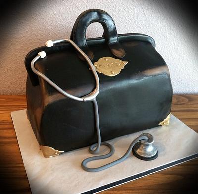 Old worn Dr.'s bag - Cake by Skmaestas