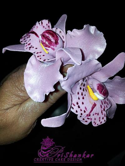 Orchids - Cake by Mary Yogeswaran