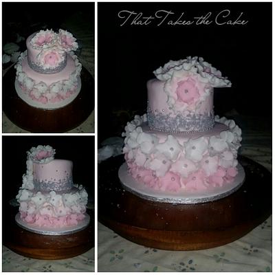 pink and white - Cake by Tasneem Latif (That Takes the Cake)