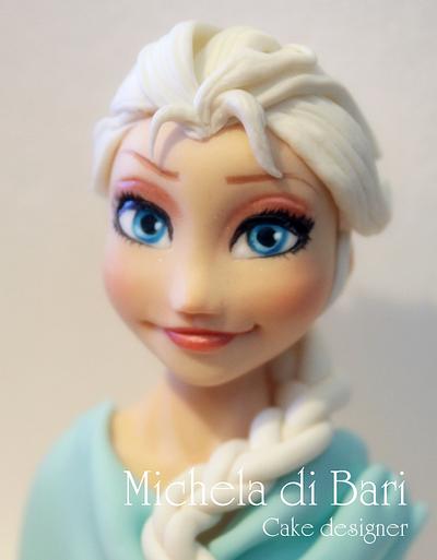 Elsa's Frozen face and link for tutorial ♥ - Cake by Michela di Bari