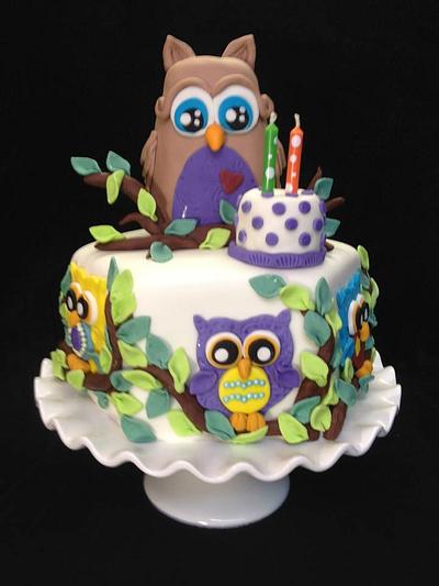 Mason's owl cake - Cake by Laurie