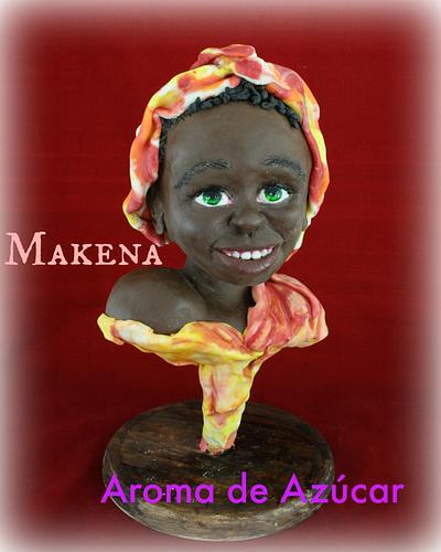 Makena modelada con chocolate - Cake by Aroma de Azúcar