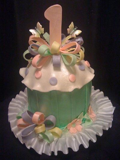 1st birthday smash cake - Cake by elci