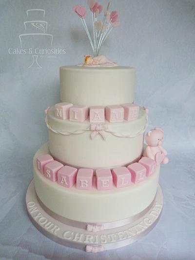 Niamh's Christening cake - Cake by Symone Rostron Cakes & Curiosities