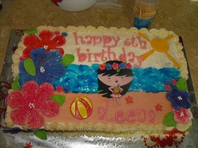Beach themed cake - Cake by Aisha