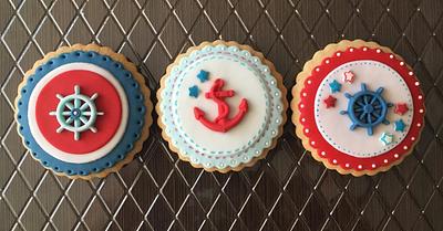 Nautical Cookies - Cake by sansil (Silviya Mihailova)