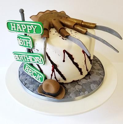 Nightmare on Elm Street cake - Cake by Baked by Sunshine