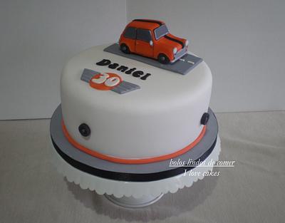 Orange Mini Car cake - Cake by Gabriela Lopes (Bolos lindos de comer)