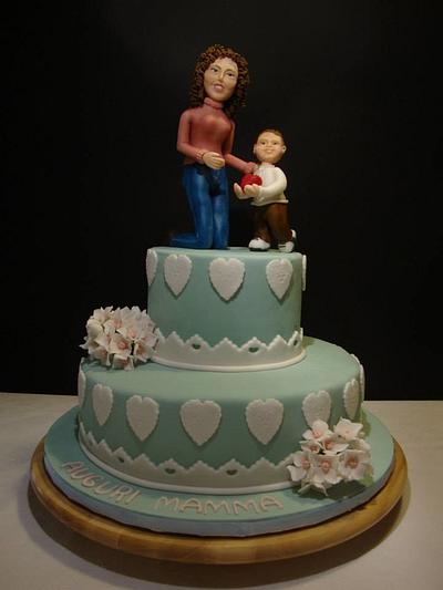 Mom with love - Cake by silviacucinelli