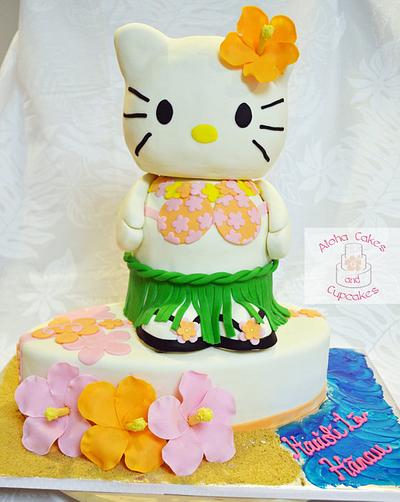 Hula Kitty - Cake by Sarah Scott