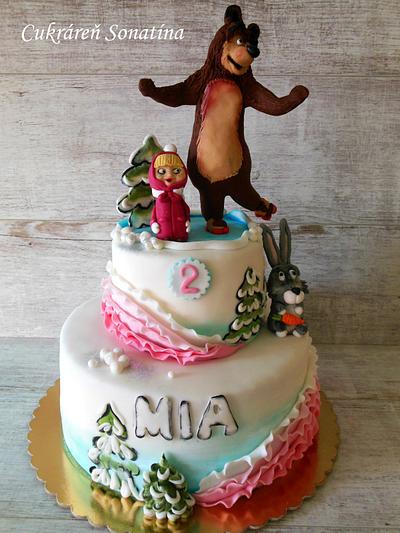 Masha and the Bear - Cake by Sonicka905