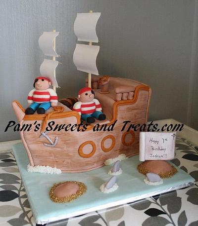 Pirate Ship Cake - Cake by Pam