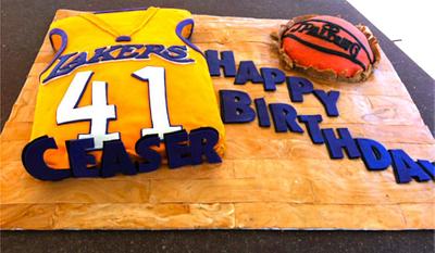 Lakers Birthday Cake - Cake by Tiffany McCorkle