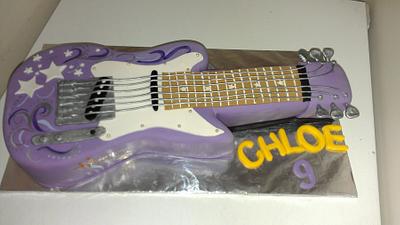 hannah montana guitar - Cake by jodie baker