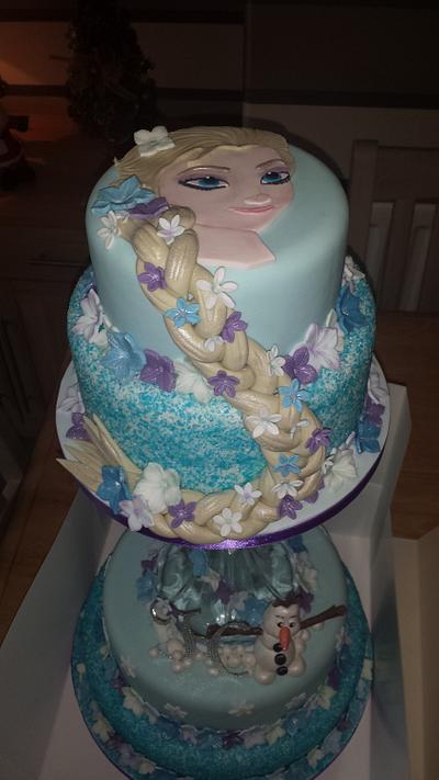 4 tier frozen cake - Cake by Heathers Taylor Made Cakes