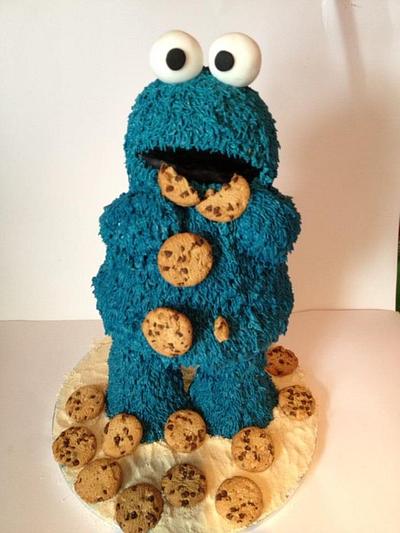 Cookie Monster - Cake by TracyLouX  