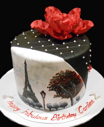 Paris Themed Cake - Cake by Nada