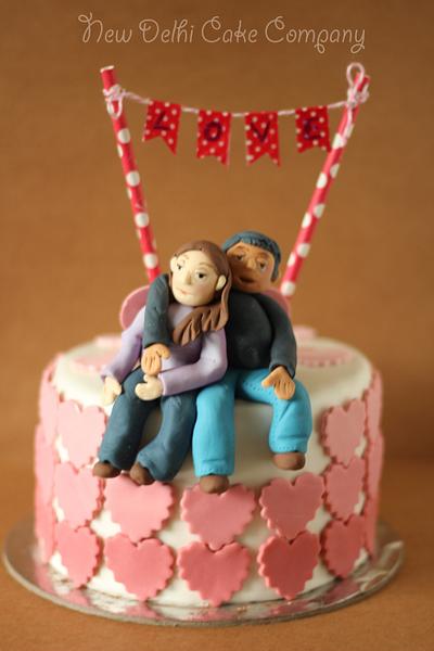Valentine's Day cake - Cake by Smita Maitra (New Delhi Cake Company)