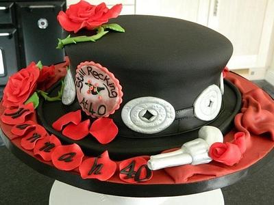 Guns & Roses cake - Cake by Sue
