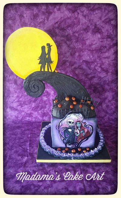 Jack and Sally - Cake by Madama's Cake Art