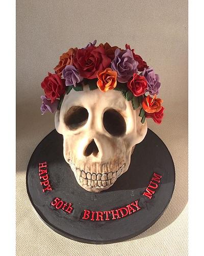 A Floral Skull - Cake by Beth Evans