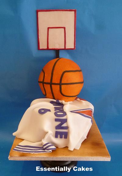 3D Basketball  - Cake by Essentially Cakes