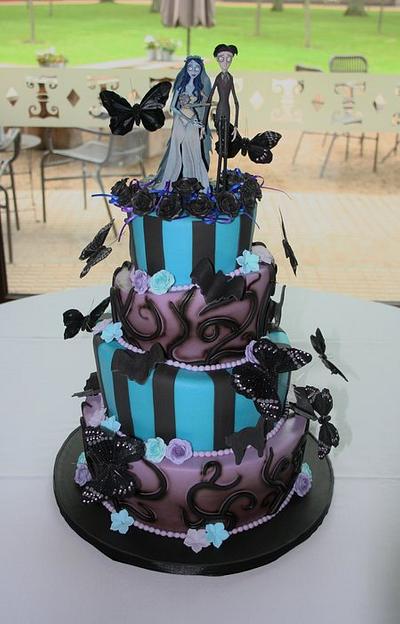 Corpse Bride Topsy Turvy - Cake by Tamara