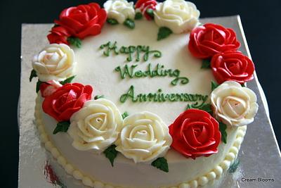 Anniversary Rose Cake - Cake by creamblooms