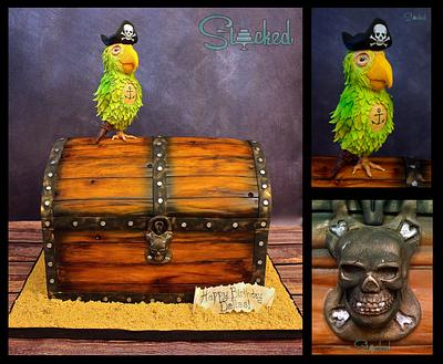 Ahoy Me Pirate Parrot!  - Cake by Stacked
