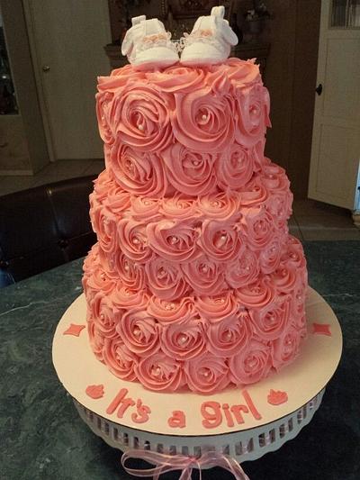 Rosette Cake - Cake by Maria Felix Cakes