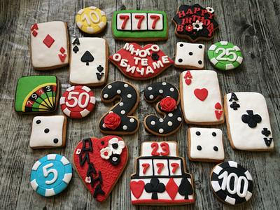 Casino cookies set - Cake by Didi's Cookieworld 
