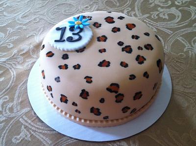 Cheetah Print Cake - Cake by Joanne