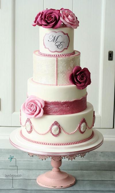 Romantic wedding cake - Cake by Tamara