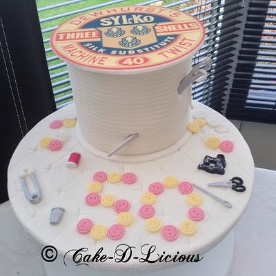 Sewing Cake - Cake by Sweet Lakes Cakes