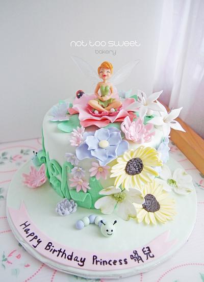 Tinkerbell cake - Cake by Cynthia - Not Too Sweet Bakery