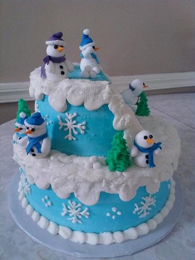 Winter wonderland cake - Cake by Tracey