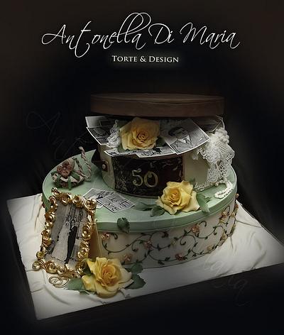 vintage anniversary boxes - Cake by Antonella Di Maria
