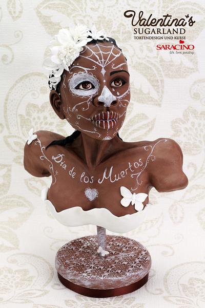 Black and White Catrina - Sugar Skulls Collaboration - Cake by Valentina's Sugarland