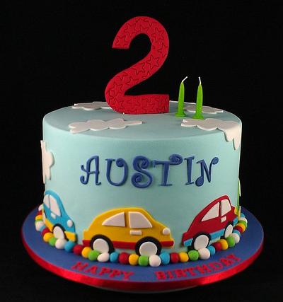 Car Themed Cake 2nd Birthday - Cake by Lisa-Jane Fudge