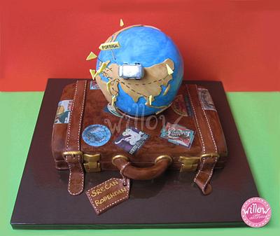 Suitcase cake - Cake by Willow cake decorations