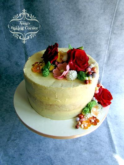 Flowery cake - Cake by Anna's Baking Corner